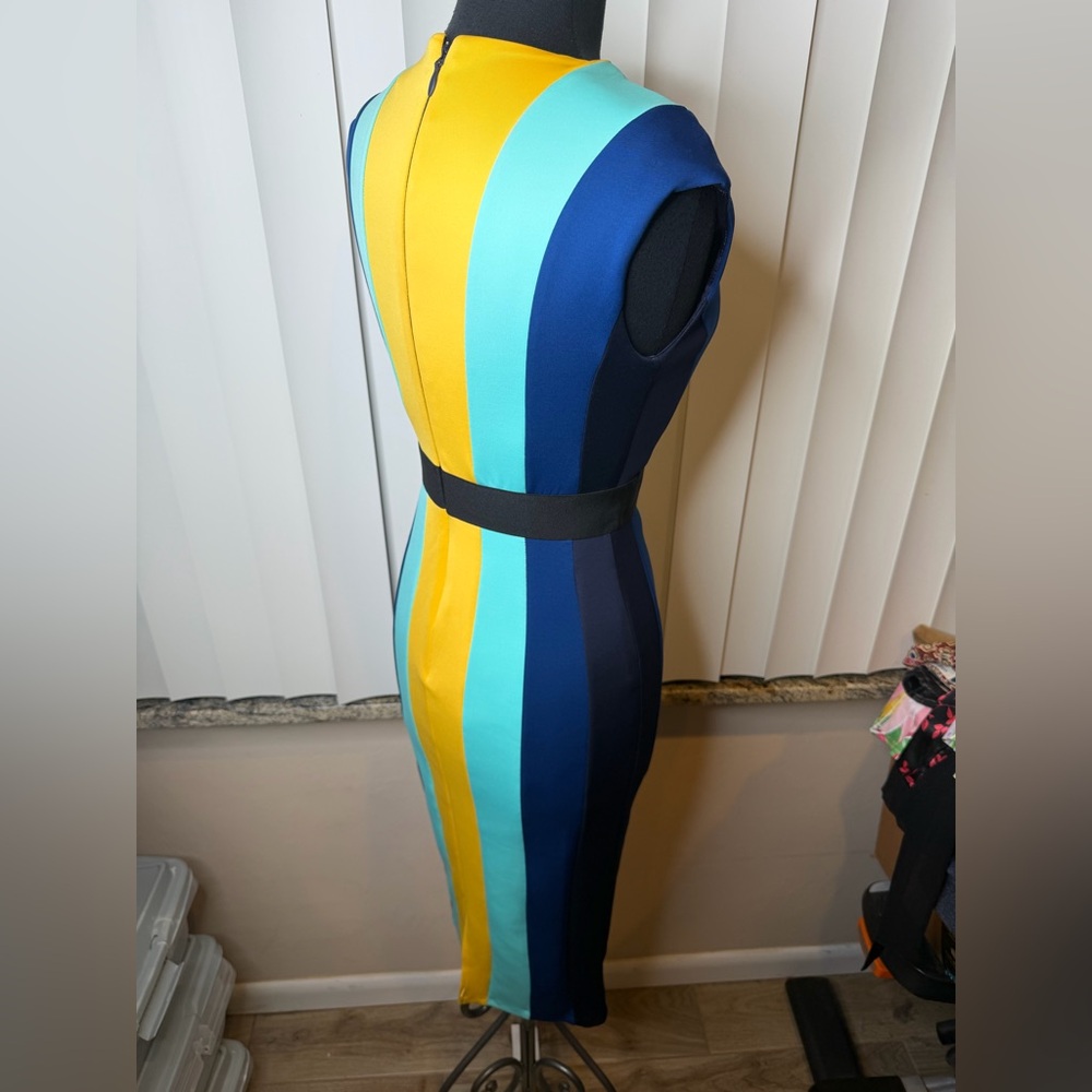 Eva Mendes New York & Company Colorblock Bodycon Dress Size XS - Picture 6 of 9